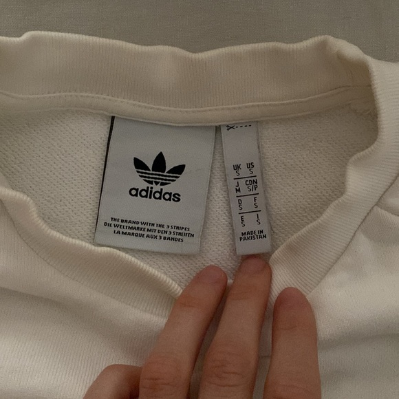 adidas adicolor classics trefoil crewneck sweatshirt size men’s small - Picture 6 of 9